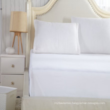 Hotel Cal King Size Cotton White Plain Bed Sets Sheet